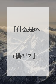 什么是OSI模型？
