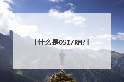 什么是OSI/RM?