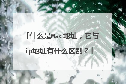 什么是Mac地址,它与ip地址有什么区别?