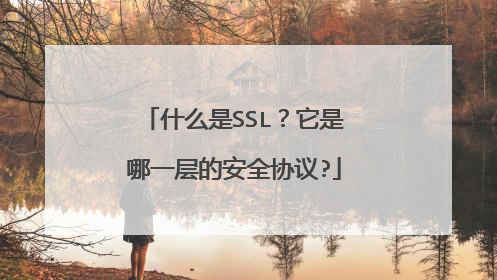什么是SSL?它是哪一层的安全协议?