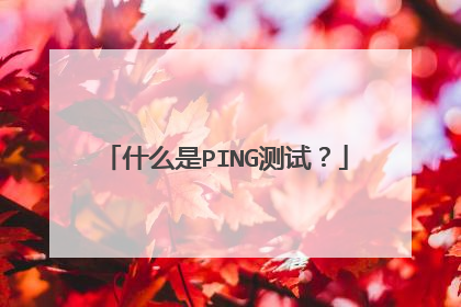 什么是PING测试?