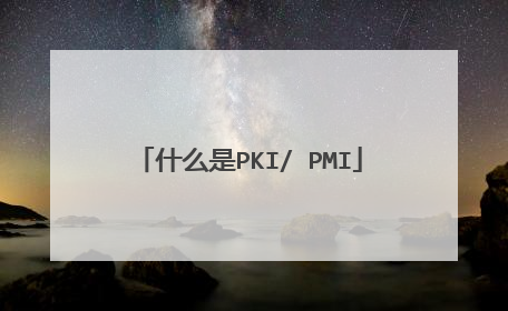 什么是PKI/ PMI