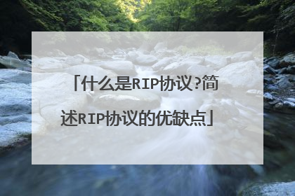 什么是RIP协议?简述RIP协议的优缺点