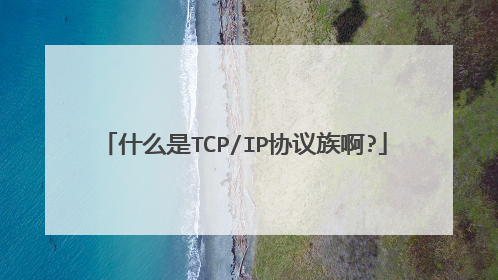 什么是TCP/IP协议族啊?