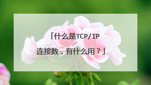 什么是TCP/IP连接数,有什么用?
