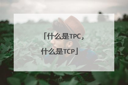 什么是TPC,什么是TCP