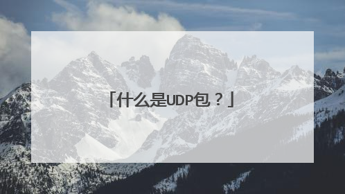 什么是UDP包?