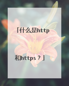 什么是http和https?