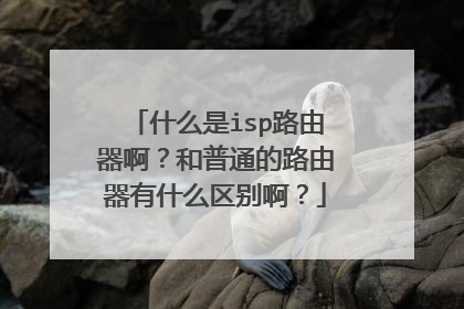 什么是isp路由器啊?和普通的路由器有什么区别啊?