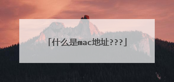 什么是mac地址???