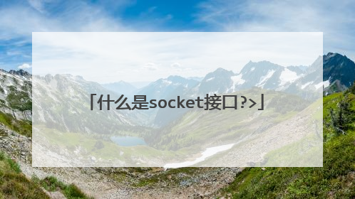 什么是socket接口?>