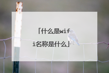 什么是wifi名称是什么