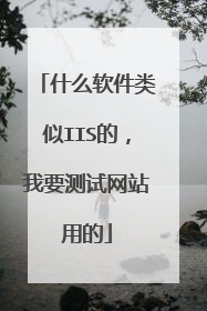 什么软件类似IIS的，我要测试网站用的