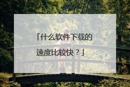 什么软件下载的速度比较快?