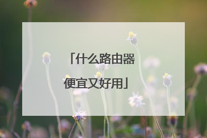 什么路由器便宜又好用