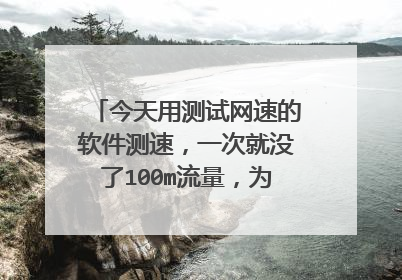 今天用测试网速的软件测速,一次就没了100m流量,为什么这么费流量啊?手机联通4g网络