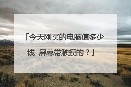 今天刚买的电脑值多少钱 屏幕带触摸的?