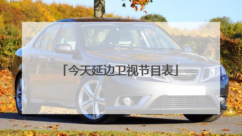 今天延边卫视节目表