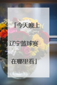 今天晚上辽宁篮球赛在哪里看