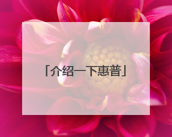 介绍一下惠普