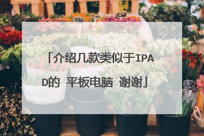 介绍几款类似于IPAD的 平板电脑 谢谢