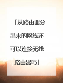 从路由器分出来的网线还可以连接无线路由器吗