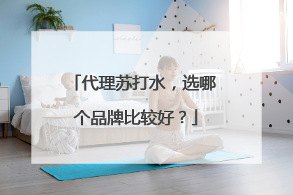 代理苏打水,选哪个品牌比较好?