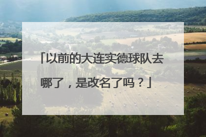 以前的大连实德球队去哪了,是改名了吗?