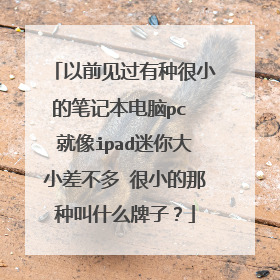 以前见过有种很小的笔记本电脑pc 就像ipad迷你大小差不多 很小的那种叫什么牌子?