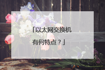 以太网交换机有何特点？