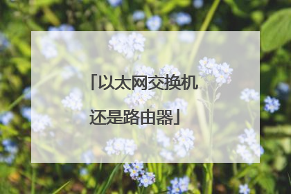 以太网交换机还是路由器