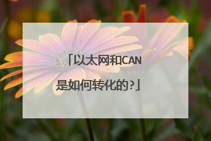 以太网和CAN是如何转化的?
