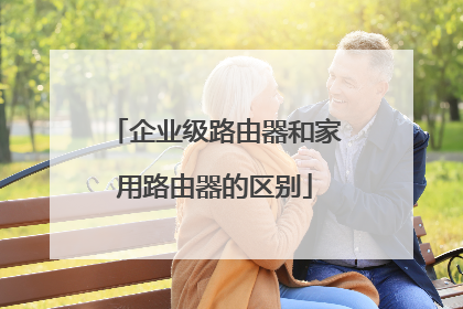 企业级路由器和家用路由器的区别