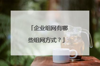 企业组网有哪些组网方式？