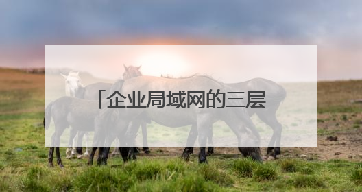 企业局域网的三层架构是怎样的？