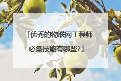 优秀的物联网工程师必备技能有哪些?
