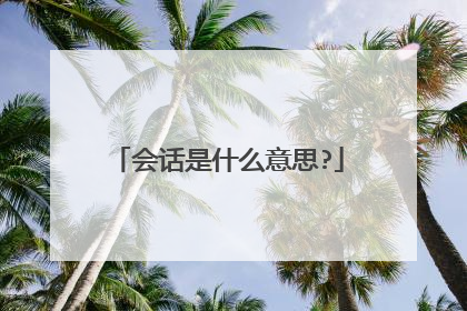 会话是什么意思?