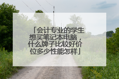 会计专业的学生想买笔记本电脑,什么牌子比较好价位多少性能怎样