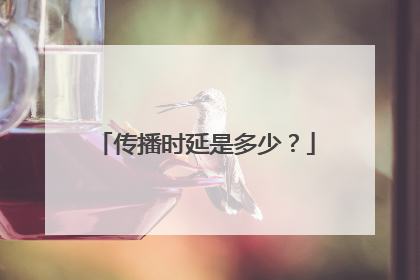 传播时延是多少？