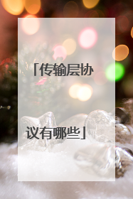 传输层协议有哪些