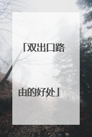 双出口路由的好处