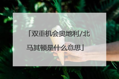 双重机会奥地利/北马其顿是什么意思