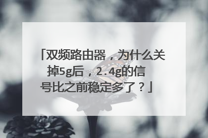 双频路由器，为什么关掉5g后，2.4g的信号比之前稳定多了？