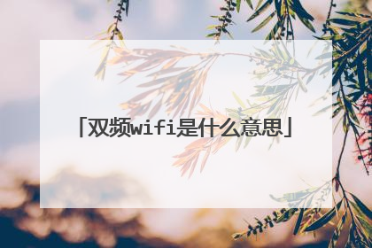 双频wifi是什么意思