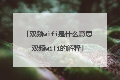 双频wifi是什么意思 双频wifi的解释