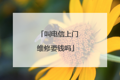叫电信上门维修要钱吗