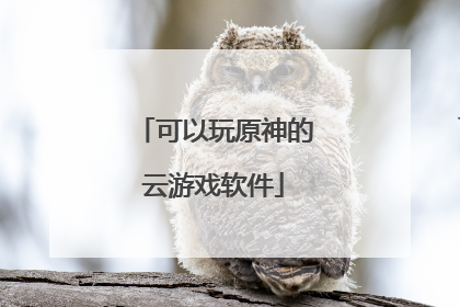 可以玩原神的云游戏软件