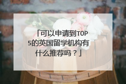 可以申请到TOP5的英国留学机构有什么推荐吗?