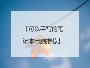 可以手写的笔记本电脑推荐