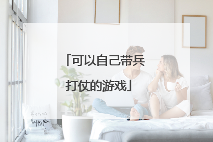 可以自己带兵打仗的游戏